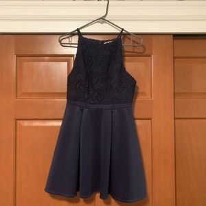navy blue dress